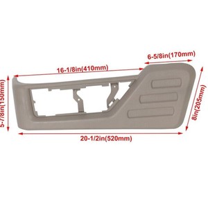 Panel Lateral del Asiento para Ford F250 F350, 8C3Z2562187AB, Plástico con Acabado Mate, Pieza Interior - Product Image 1