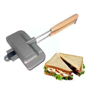 Bandeja para Hornear Sándwiches, Doble Cara, Antiadherente, Plegable, Molde para Sándwiches, Sartén para Desayunos, Crepera, Utensilio de Cocina - Product Image 3