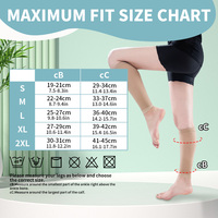 Chaussettes de compression 15-20 mmHg, bas de contention médicaux mi-cuisses pour la circulation, infirmières, grossesse, course à pied, sport, voyage