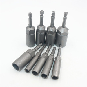 Adaptateur de foret de tournevis à écrou hexagonal Non magnétique 1/4 embouts à tige hexagonale adaptateur de foret pour mandrins de perceuse électrique - Product Image 6