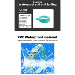 조정 가능한 미끄럼 방지 PVC 개 고리와 맞춤형 도매 제조 업체 방수 및 내구성 캔디 컬러 PVC 애완 동물 목걸이 - Product Image 2