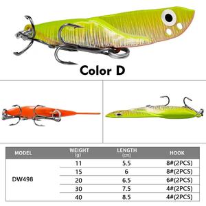 10g15g20g30g40g Pesca Vertical Jigging Metal Plomo Señuelo Resplandor Pesca en agua salada Jigs Señuelos de Pesca (viejo) - Product Image 4