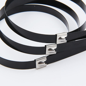 Bloqueo <span class=keywords><strong>de</strong></span> bola <span class=keywords><strong>para</strong></span> bridas <span class=keywords><strong>de</strong></span> acero inoxidable tipo 4 "6" 8 "10" 12 "14" pulgadas longitud 4,6 MM 7,9 MM ancho 304 316 Material paquete <span class=keywords><strong>de</strong></span> 100 Uds - Product Image 2