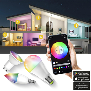 Tuya ánh sáng thông minh Bóng đèn 9W E27 <span class=keywords><strong>A60</strong></span> dẫn kiểm soát rgbcw bóng đèn thông minh 2700k-6500K Chế độ chuyển đổi AC Powered - Product Image 2