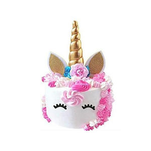 <span class=keywords><strong>Unicornio</strong></span> Feliz cumpleaños fiesta accesorios niños pastel decoración suministros Topper pastel para ocasiones festivas - Product Image 4