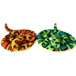 Allogogo Soft Stuffed Simulation Cobra Python Snake Plush Toy 2025 Zodiac Dolls Custom Plush Pet Snake Toy