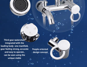 KD-06S Grace accessoires de quincaillerie de salle de bain ensemble de <span class=keywords><strong>douche</strong></span> mural en acier inoxydable salle de bain forme ronde pluie automne haut <span class=keywords><strong>douche</strong></span> - Product Image 5