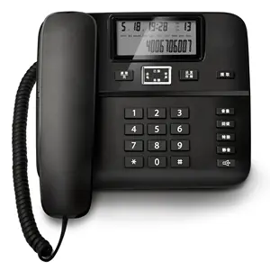 QX206 전화 공장 유선 전화 발신자 ID 전화 홈 전화