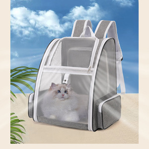 Yüksek kaliteli nefes kedi sırt çantası çift omuz katlanabilir <span class=keywords><strong>Pet</strong></span> ve köpek çanta giriş ve güvenlik özellikleri evcil hayvan taşıyıcı sırt çantası - Product Image 3