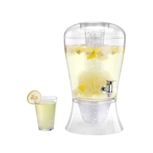 Dispensador de cerveja de mesa única, torre acrílica de bebidas softbebidas