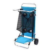 Chariot pliable portable à deux roues avec logo Kejie, chariot à main pliable, chaises pliantes, table, capacité de charge de 50 lb, pratique et léger