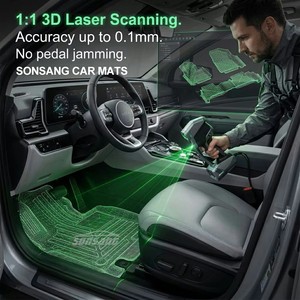<span class=keywords><strong>Tappetini</strong></span> per Auto <span class=keywords><strong>Ford</strong></span> Mustang 2015-2026, <span class=keywords><strong>Tappetini</strong></span> per Tutte le Stagioni, Antiscivolo, Impermeabili, Durevoli, Rivestimento Personalizzato per Pavimento Auto - Product Image 4