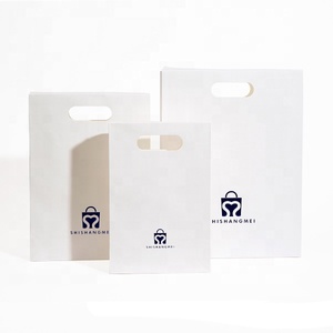 Bolsas con asas de papel, papel troquelado personalizado, troquelado, 250 gramos, ropa de arte, compras, impresión Offset ecológica negra, reutilizable - Product Image 4