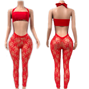 卸売カスタムレースエキゾチックボディスーツ女性のための最も人気のあるパフォーマンスウェアソース工場から - Product Image 3