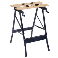 Usine réglable pliant métal Table de travail banc Table de travail du bois banc de travail support scie cheval