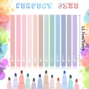 Free Sample Manufacturer Multi Color Promote Stationary Unique New Design Scented <b>Highlighter</b> Rectangular Marker Colors Pen - Product Image 5