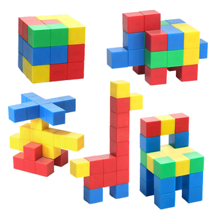 Blocchi Magnetici in Plastica ABS, Cubi Creativi Fai-da-Te, Gioco <span class=keywords><strong>Puzzle</strong></span> Antistress, Regalo per Bambini dai 5 ai 7 Anni, Set da 48 Pezzi - Product Image 6