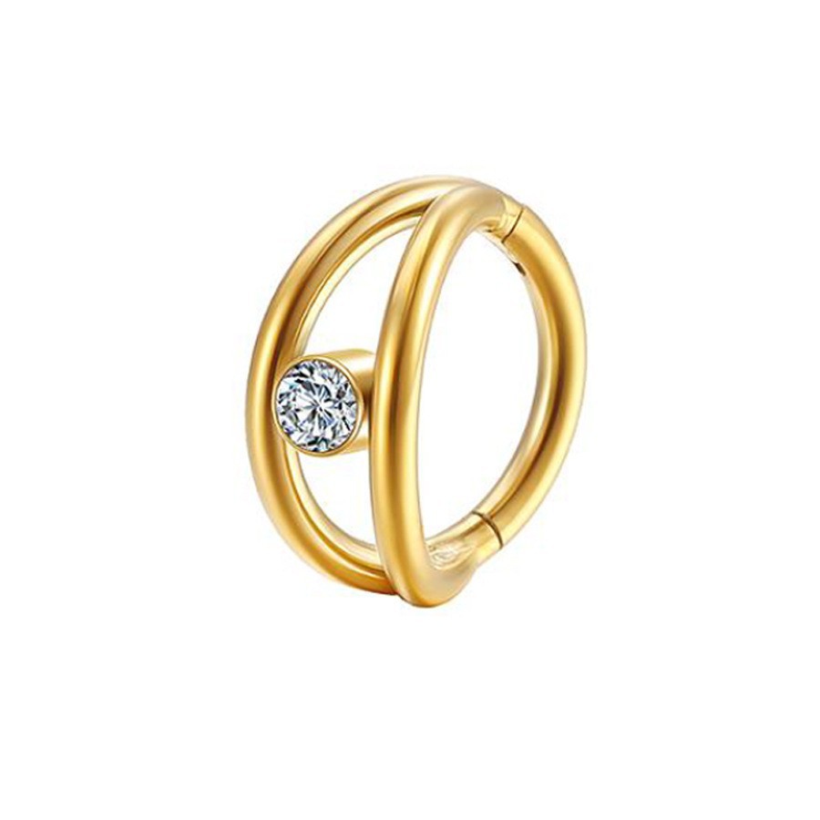 Bague pigmentée dorée