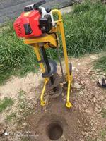 Tarière manuelle à moteur essence Yide WKJ-25 de 3 CV avec profondeur de forage de 750 mm et diamètre de tarière de 40-250 mm