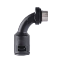 Raccords de conduit électrique en acier inoxydable étanches à liquide PULIT M20, connecteur de câble coudé, protection contre la tension, presse-étoupe métallique angulaire 1/2-4 pouces