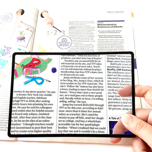 छोटे प्रिंट मानचित्र पुस्तक पत्रिका फ्रेनल लेंस 3x हल्के कार्ड आवर्धक चश्मे - Product Image 4