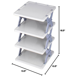 Zapatero Moderno de 5 Niveles para Entrada, Ahorrador de Espacio, Plegable, de Plástico PP, Multifuncional, de Alta Calidad, Tipo Piso, Fácil de Montar, para el Hogar - Product Image 4