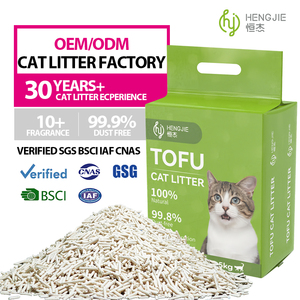 Litière pour chat en tofu biodégradable, sans poussière, écologique, prix d'usine, vente en gros, OEM/ODM avec parfum personnalisé - Product Image 5