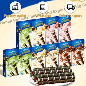 Nhà Máy giá bán buôn Oreo mới đến Oreo Cookie bánh quy Matcha vani dâu sô cô la Wafer cuộn 50g - Product Image 4