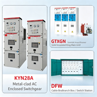 Panel de Distribución y Equipamiento de Bajo Voltaje Completo con Caja de Control, Nivel de Protección IP54, Modelo GGD MNS
