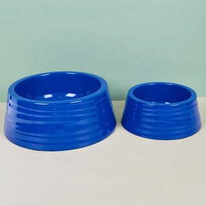 Penjualan Baru Perlengkapan Mangkuk Makan Anjing Melamin Biru Oranye Perlengkapan Makan Hewan Peliharaan Mewah Modern untuk Hewan Peliharaan - Product Image 4