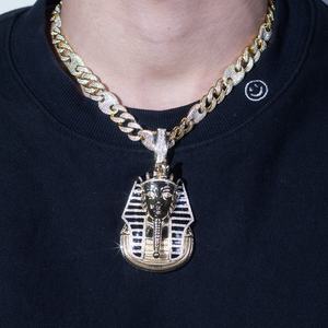 จี้เพชรเมสซี่ ทองคำ 10k สีเหลือง ประดับเพชรทรงกลมเจียระไนแบบบริลเลียนท์ ผลิตในห้องปฏิบัติการ - Product Image 1