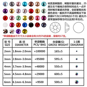 คริสตัลสีดำทรงกลมแบบแบน  สำหรับตกแต่งเสื้อผ้า ราคาโรงงาน มีสินค้าจำนวนมาก จัดส่งทั่วโลก เชื่อถือได้ - Product Image 2
