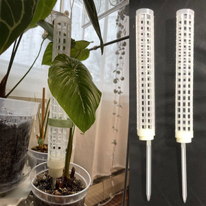Plant Plants Plastic Pole Black White Green Mesh Plant Stakes For Indoor Plants Stackable Plastic Plant Climbing Tool Moss Pole