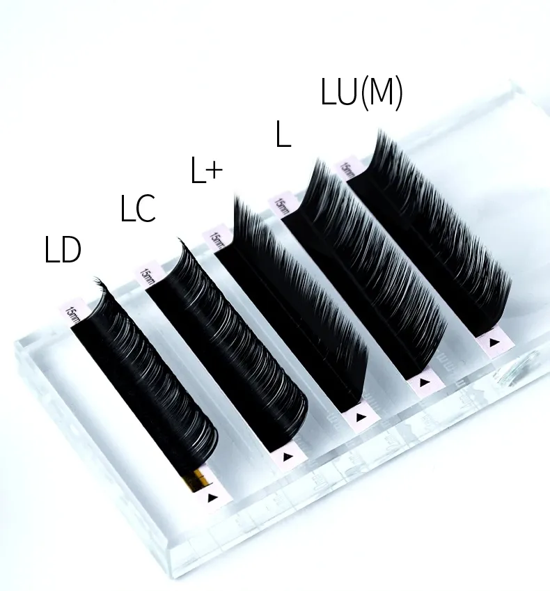 L Curl Lash Extension 8-15 มม.MIX Matte Minkขนตาส่วนต่อขนตา L +/LU/M Curlแต่งหน้าขนตาปลอม