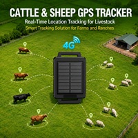 Rastreador de Ganado y Ovejas con GPS LBS 4G de Posicionamiento Preciso, Portátil, Resistente al Agua IP67, Seguimiento en Tiempo Real, Control Remoto Adecuado