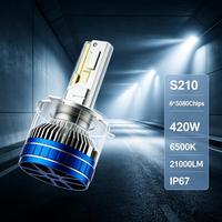 SunRise S210 Auto-LED-Scheinwerfer 9006 12V 420W 21000LM 6500K 6 Kupferrohre Neu IP67 Wasserdicht Hohe Helligkeit Plug-and-Play