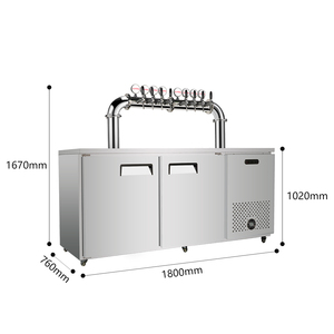 Distributeur de boissons en acier inoxydable à 8 robinets, tour à bière pression, équipement de refroidissement - Product Image 5