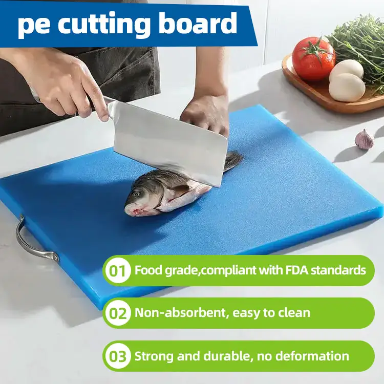 Tabla de cortar de plástico HDPE/LDPE, tabla de cortar personalizada para cocina, material de PE de grado alimenticio