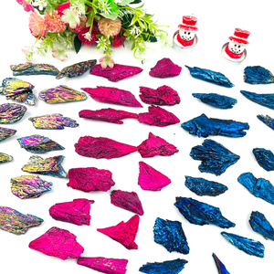 Piuma <span class=keywords><strong>di</strong></span> <span class=keywords><strong>Cristallo</strong></span> Tormalina Aura Colorata <span class=keywords><strong>di</strong></span> Alta Qualità all'Ingrosso per Decorazione Domestica - Product Image 1