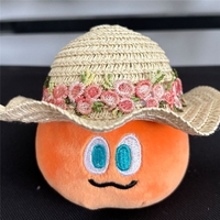 Pluche fruit sleutelhanger oranje bosbes tas charme schattige gevulde sleutelhanger voor handtas rugzak cadeau vrouwen groothandel