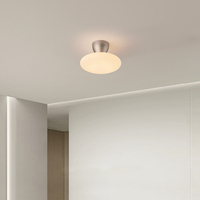 Lustre moderne en verre à bulles, luminaire de plafond, indice de protection IP65, alimentation AC, base en aluminium, Ra70, blanc froid, éclairage de salon