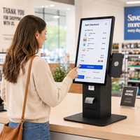 Quiosco de Pago Autoservicio con Pantalla Táctil de 15.6 a 32 Pulgadas, Terminal de Impresión Automática, Sistema POS, Escáner NFC y QR para Restaurantes y Comercios