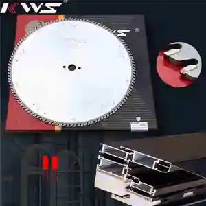 KWS 250MM DIA 120T TCT circular saw blade for aluminum Window/Door Producer Double Mitre Saw TP Tooth