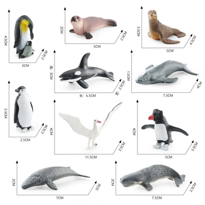 Simulazione di esportazione pinguino, foca, balena, albatro polare animali modello decorazione giocattoli - Product Image 5