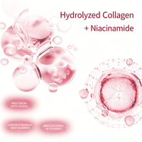 Sérum facial au collagène hydrolysé en marque privée, anti-âge, raffermissant, anti-rides, resserrant la peau, essence pour le visage, hydratant, OEM ODM