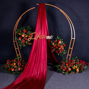 Arco de Boda Dorado Moderno, Desmontable, para Plantas Trepadoras, Decoración para Eventos y Fiestas - Product Image 3