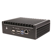 Mini PC Firewall Sin Ventilador con Procesador Intel U300 Pentium Gold 8505 N100, 6xi226-V 2.5G DDR5 DDR4 NVMe SATA, Compatible con Proxmox y PfSense