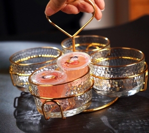 ชามแก้วอเนกประสงค์ทันสมัย พร้อมที่หนีบโลหะ ใช้กับเครื่องล้างจานได้ เป็นมิตรกับสิ่งแวดล้อม ใช้กับไมโครเวฟได้ ปลอดสารพิษ ภาชนะใส่อาหารในครัว เหมาะสำหรับใส่ผลไม้อบแห้ง - Product Image 1