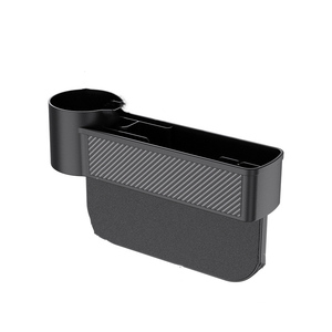Precios de venta directos de fábrica, caja de almacenamiento organizadora de relleno de espacio lateral de asiento de vehículo de coche ajustable portátil de moda