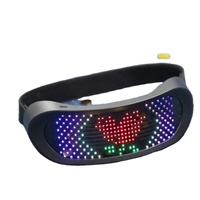 Nouvelles lunettes de fête intelligentes à LED contrôlées sans fil pour le Nouvel An, Thanksgiving et Noël